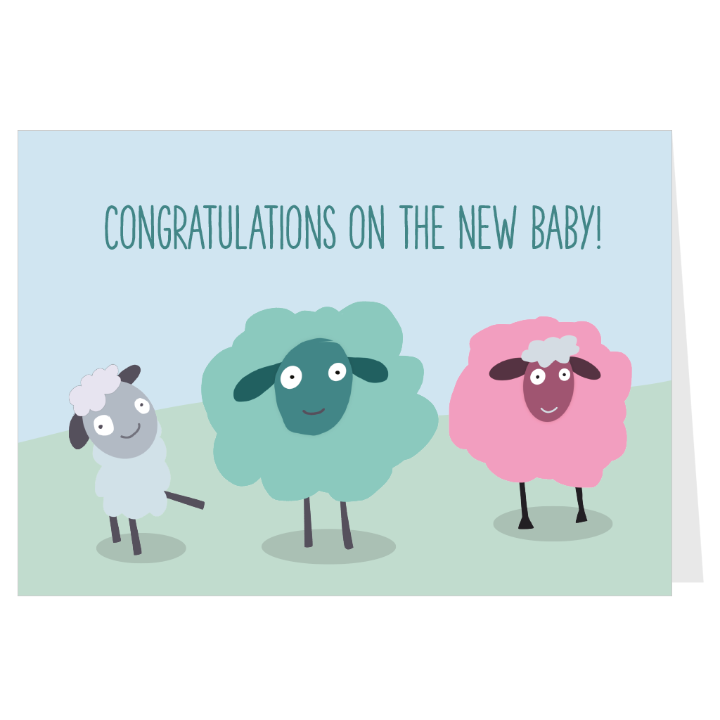 Congratulations on the New Baby! A6 Card & Envelope