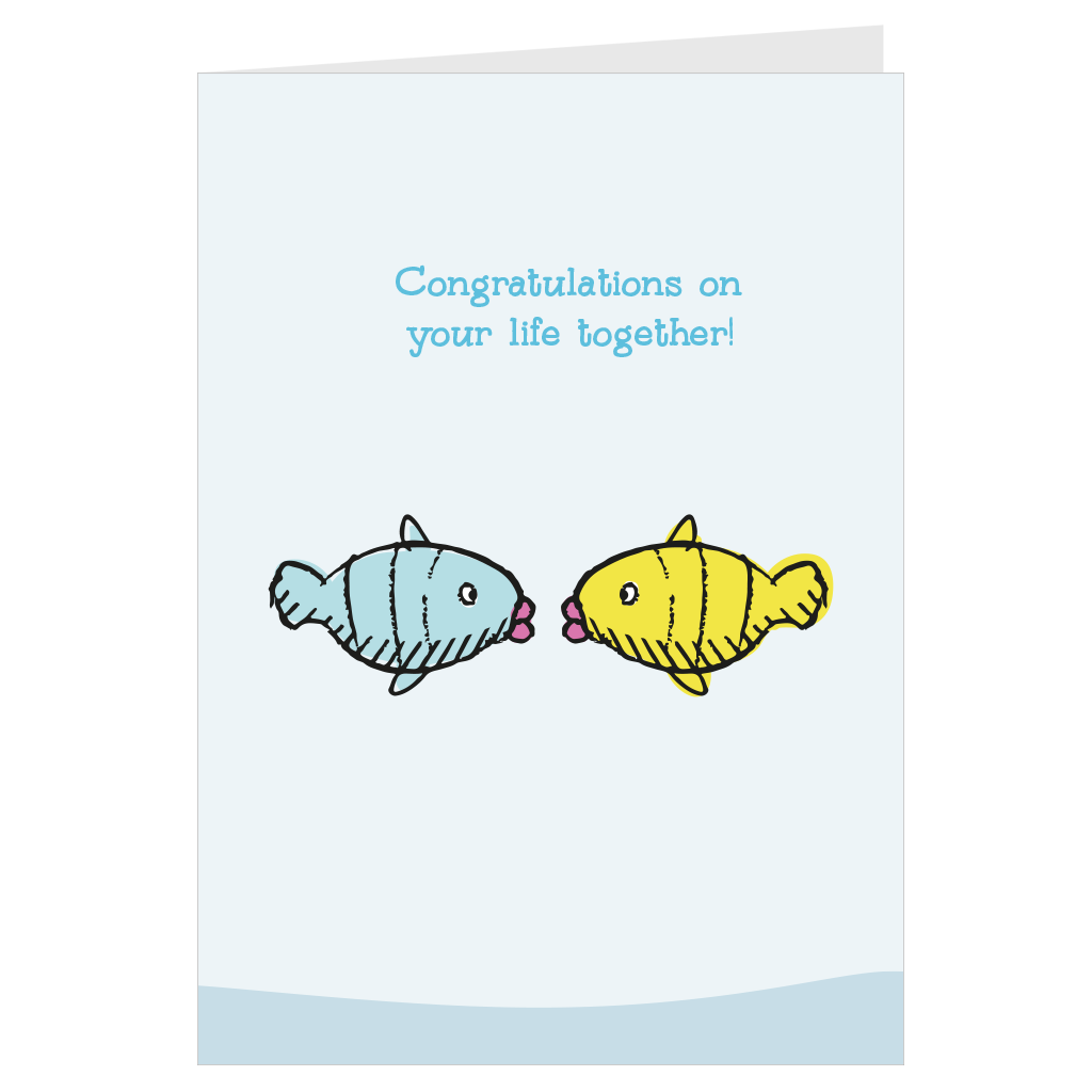 Congratulations on your life together A6 card & envelope