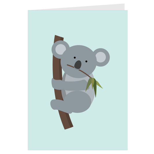Koala in a Tree Card