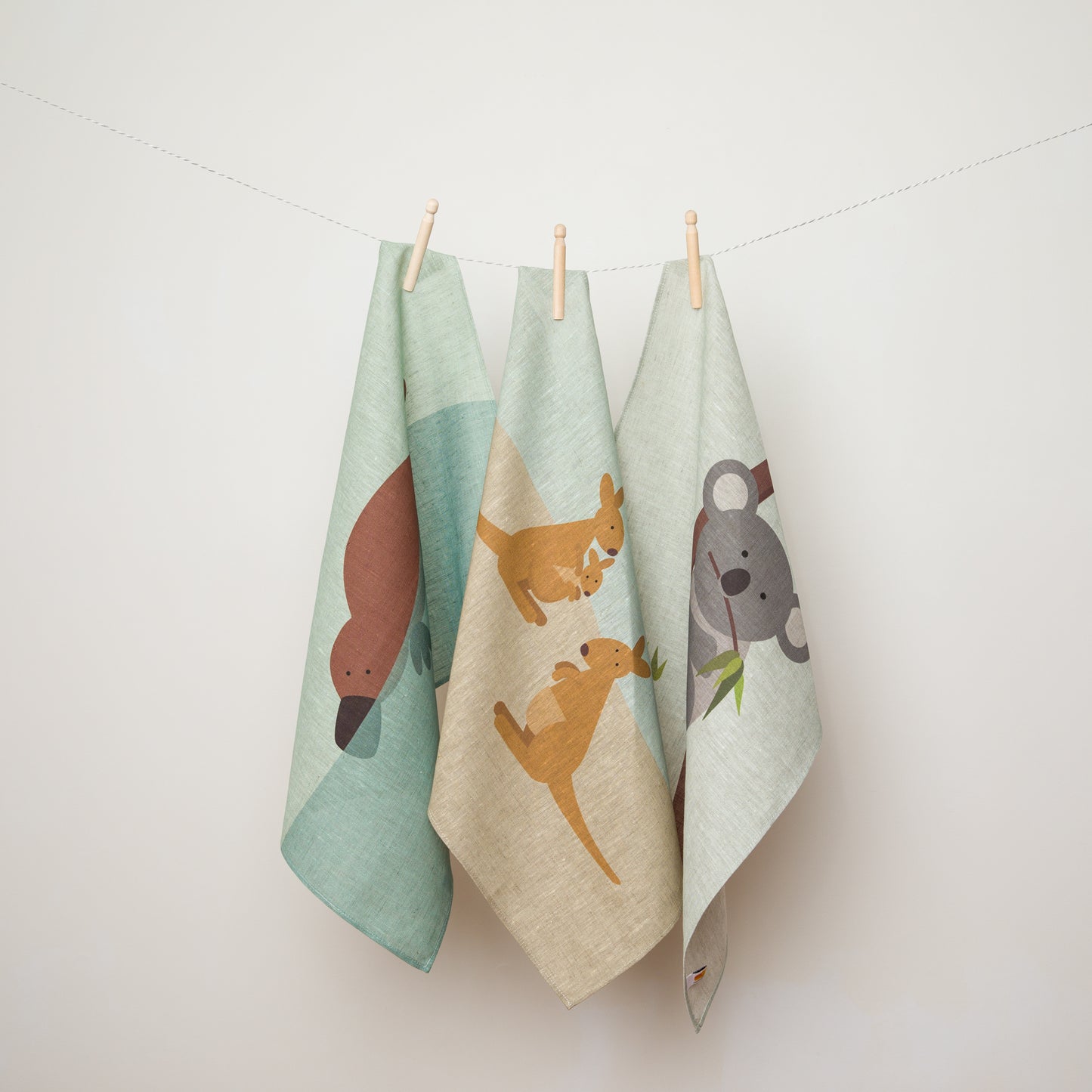Platypus Linen Tea Towel
