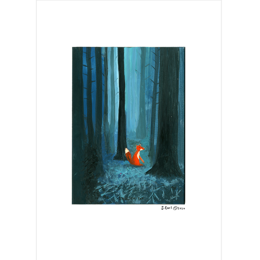 Fox in the Forest Art Print