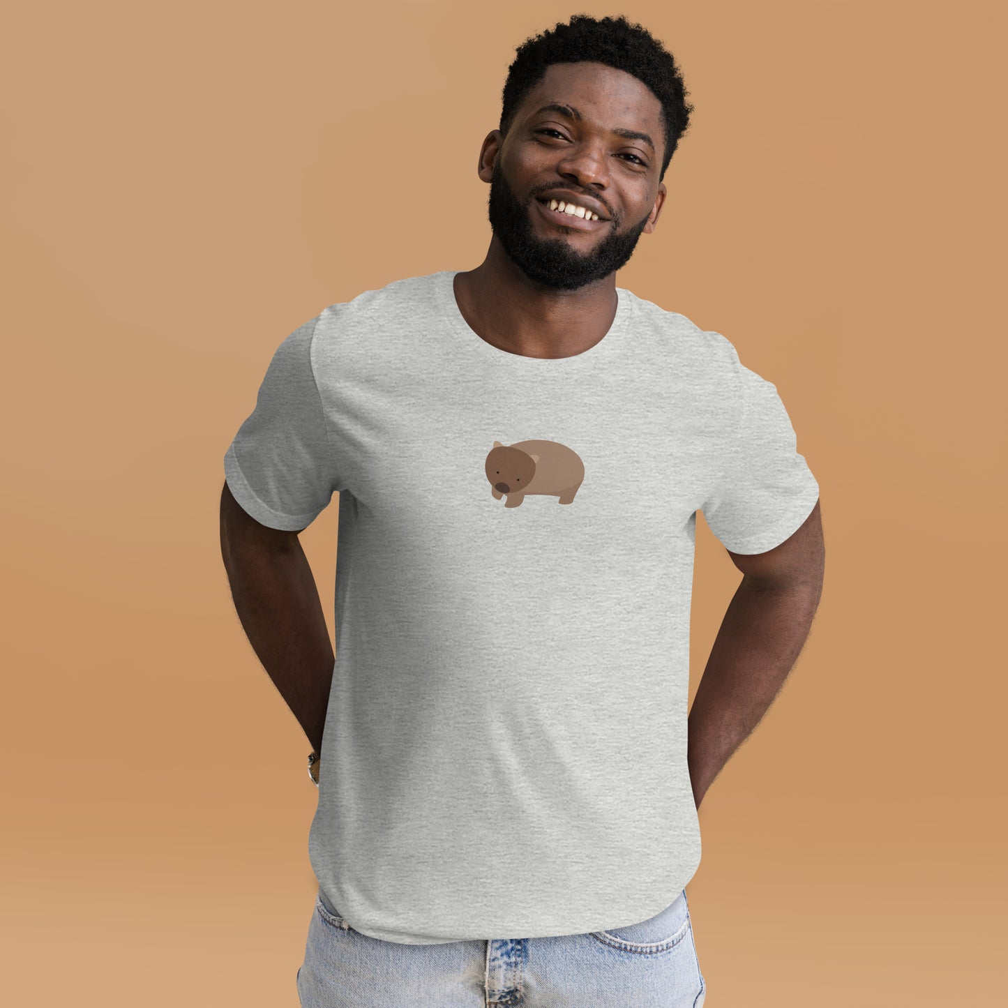 Bella + Canvas Unisex T-shirt with Wombat design