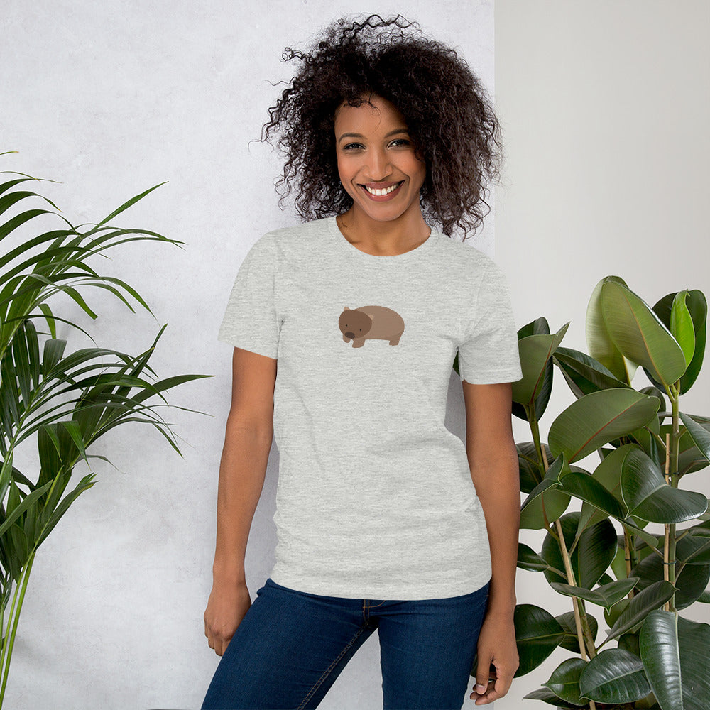 Bella + Canvas Unisex T-shirt with Wombat design