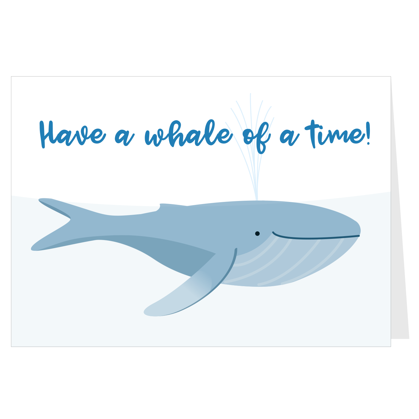 Have a whale of a time!